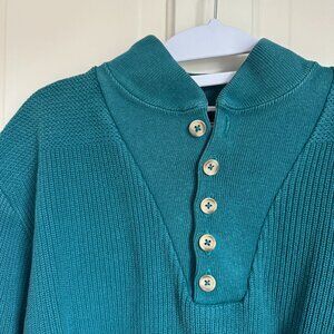 LL Bean Vintage Button Pullover Sweater - Made in USA
